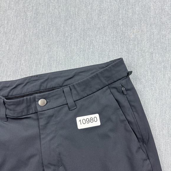 Lululemon Pants Mens 33 Black Commission Slim Warpstreme Chino Khaki M5974S - Picture 11 of 11
